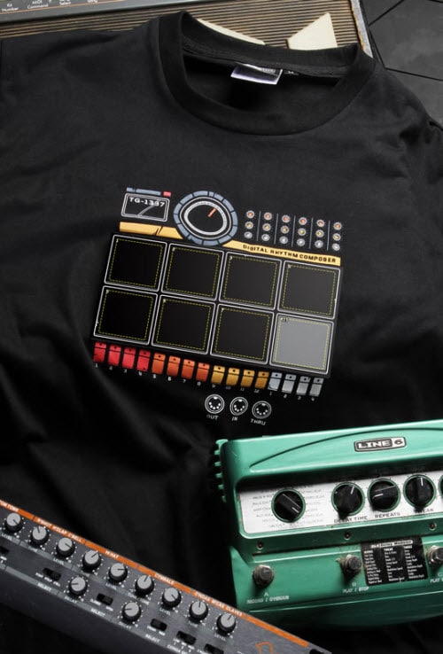 Drum Machine T-Shirt Recorder Concept