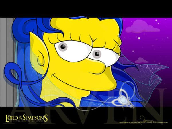 LOTR Simpsons Creative Mashup