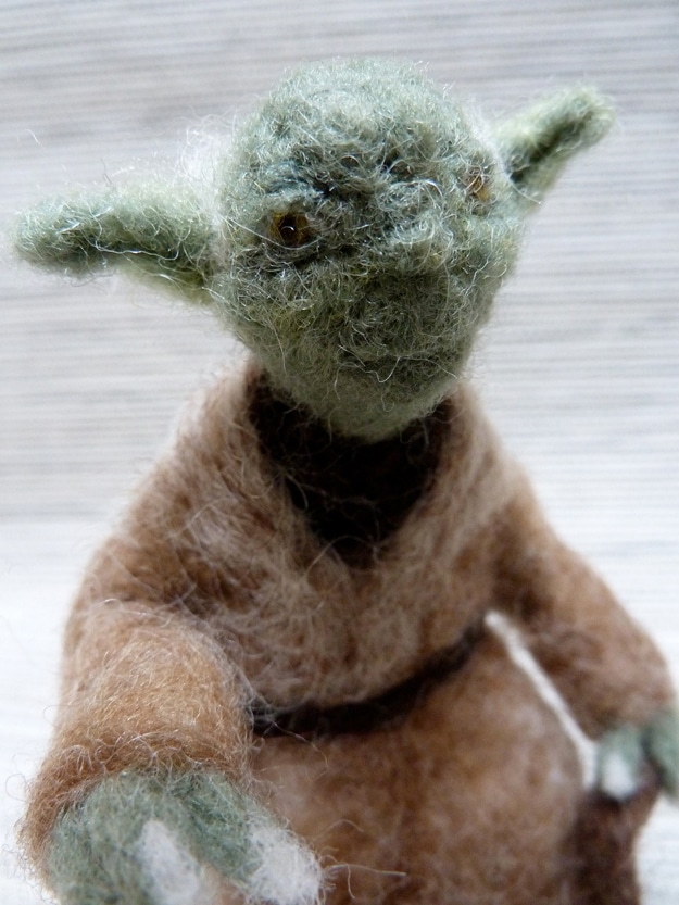 Handmade Yoda Holiday Ornament