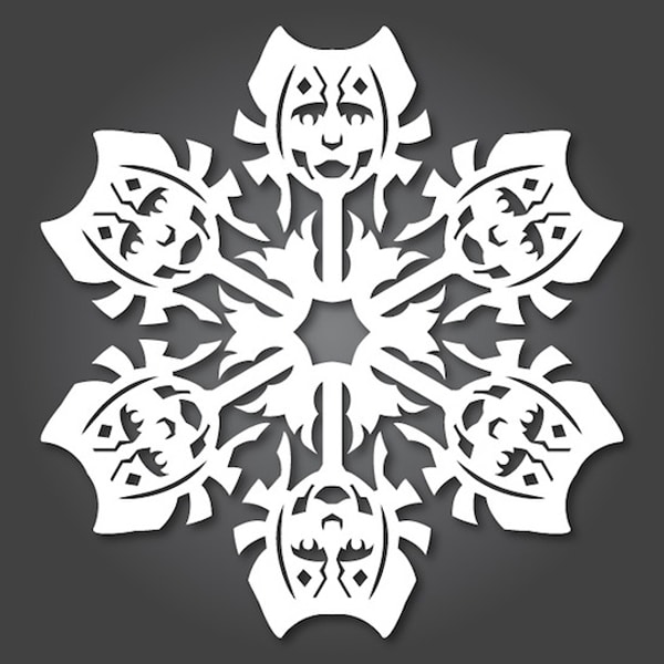 DIY Paper Winter Snowflake