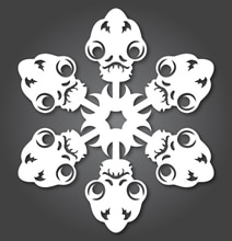 DIY Star Wars Paper Snowflakes DIY Star Wars Paper Snowflakes