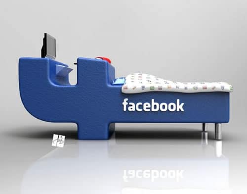 The Facebook Addiction Bed Concept