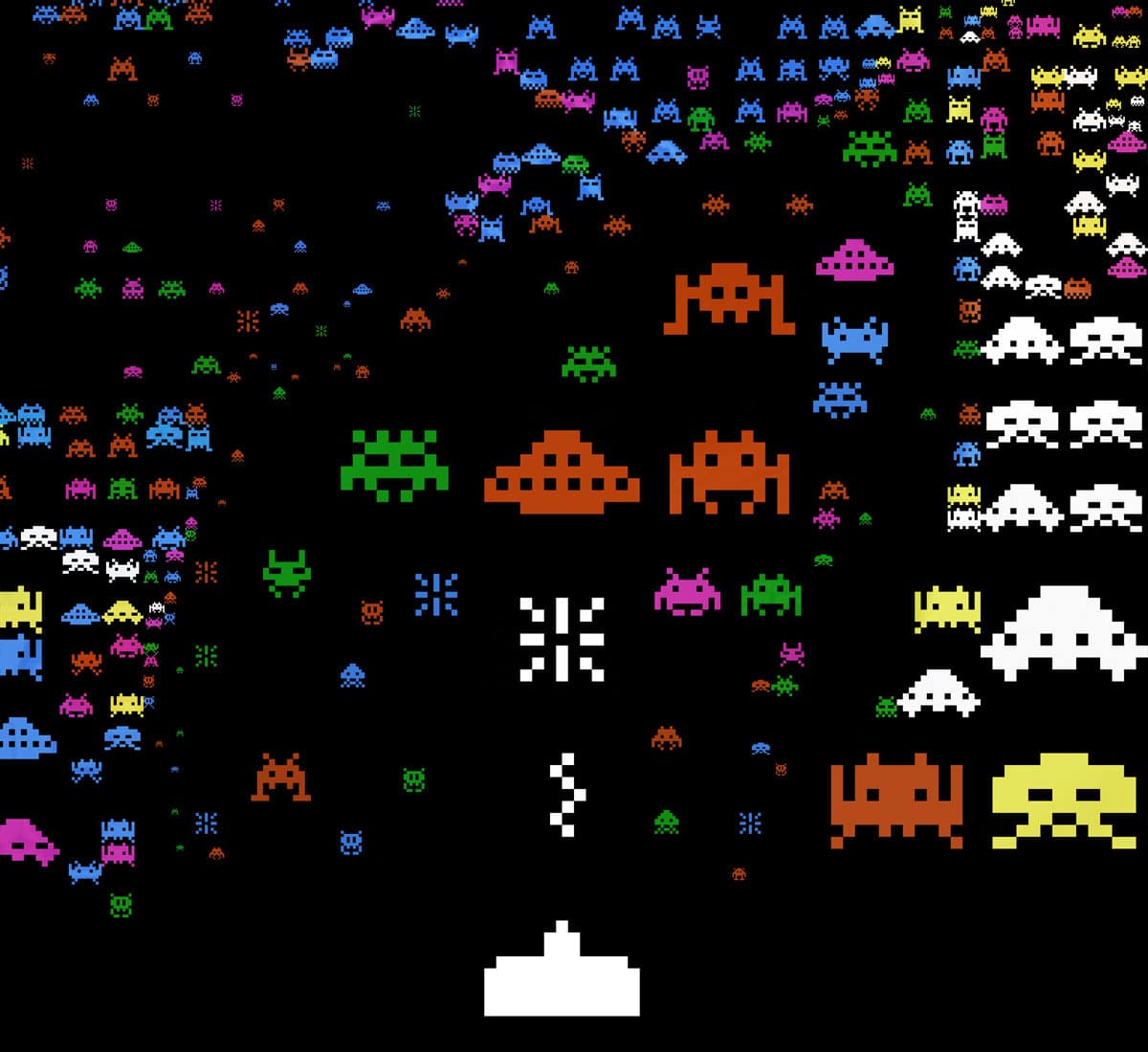 The Space Invaders 8-Bit Portrait