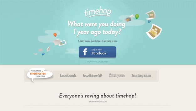 Timehop Online Memory Lane Service