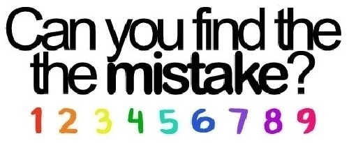 Can You Find The Mistake