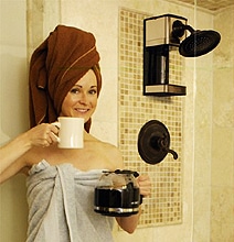 Bathe & Brew: Shower & Brew Your Coffee At The Same Time Bathe & Brew: Shower & Brew Your Coffee At The Same Time
