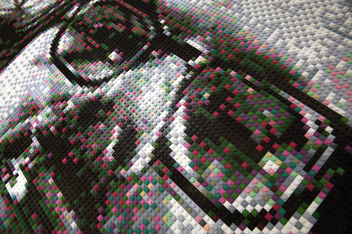 Chuck Close Lego Self Portrait