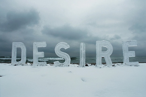 Winter Words Made With Ice