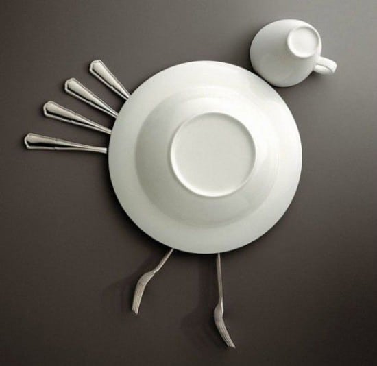 Art With Kitchen Dishes