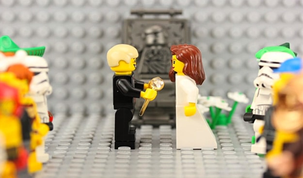 Marriage Propose In Lego Video