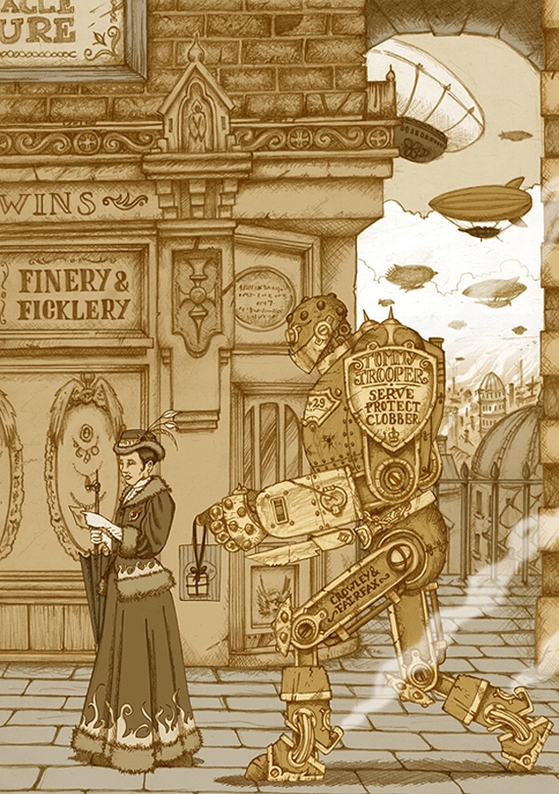 A Pete Katsiaounis Steampunk Illustration