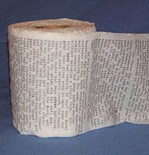 Moby Dick Typed On 6 Rolls Of Toilet Paper