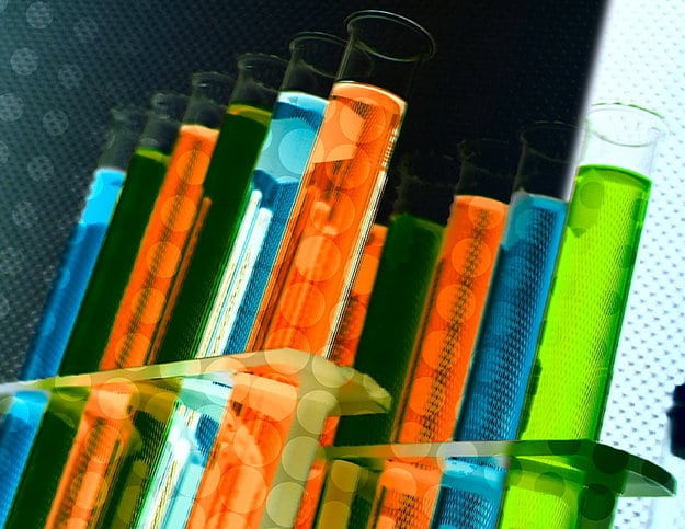 Colorful Lab Chemistry Tests 