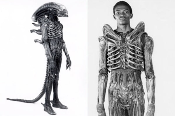 Actor Inside Alien Costume
