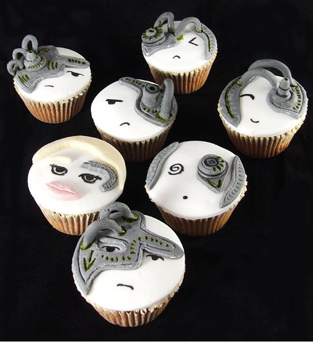 Seven of Nine Borg Cupcakes