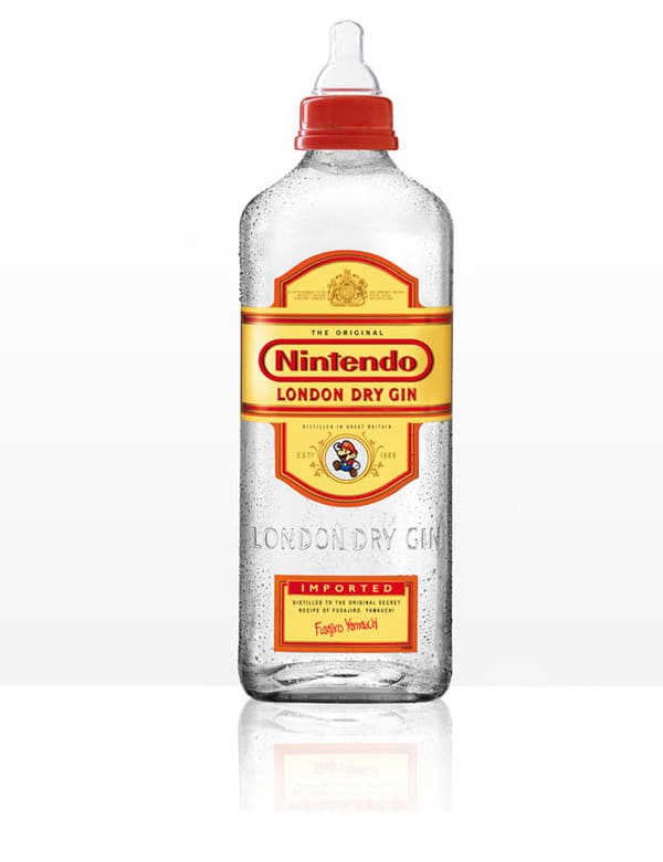 Nintendo London Gin Alcohol