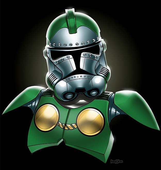 Green Colorful Star Wars Stormtrooper