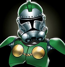 Stormtroopers & Marvel Comic Characters Colorful Mashup