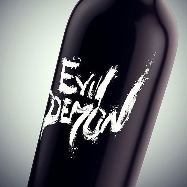 Devil Wine Bottle Evil Demon