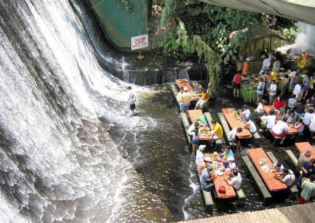 Restaurant At Base Of Waterfall