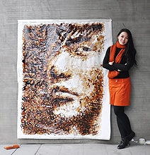 Incredible Coffee Spill Portrait