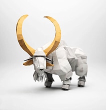 Digital Meets Analog: Inspiring & Dreamy Digital Origami Animals Digital Meets Analog: Inspiring & Dreamy Digital Origami Animals