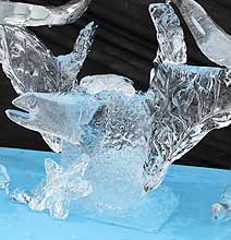 Iceman Creates Seriously Cool Ice Sculptures