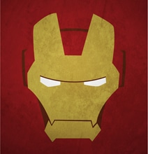 Minimalistic Superhero Portrait Illustrations Minimalistic Superhero Portrait Illustrations
