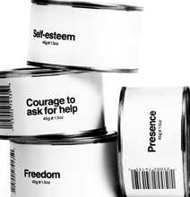 Black & White Canned Goods Filled With Intangible Wisdom Black & White Canned Goods Filled With Intangible Wisdom