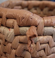 DIY Recycle Plastic Bags Into Useful Woven Baskets