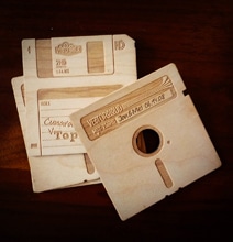Floppy Disk Coasters: Wooden Retrofication