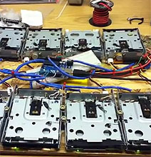 James Bond 007 Theme Song Played On Floppy Drives