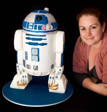 Realistic R2-D2 3D Cake Complete With Sound Module Realistic R2-D2 3D Cake Complete With Sound Module