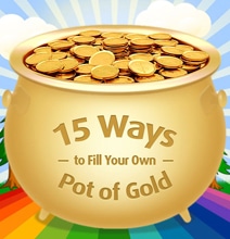 15 Money Hacks That Will Fill Your Own Pot Of Gold [Infographic]