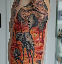 Star Wars Tattoo Inspired By Salvador Dali