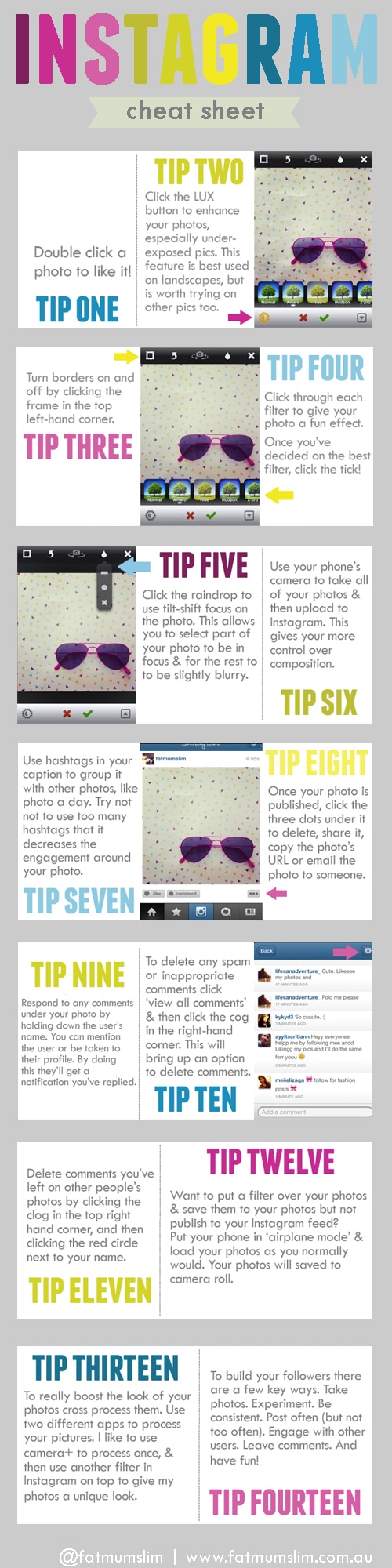 Instagram Cheat Sheet: 14 Tips To Master It All