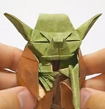 Origami Jedi Master Papercraft Yoda Origami Jedi Master Papercraft Yoda