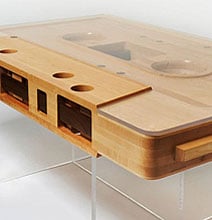 Retro Brilliance: The Cassette Tape Coffee Table