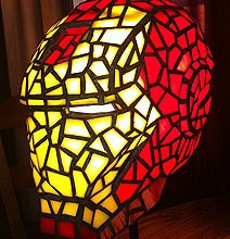 Spectacular Iron Man Stained Glass Helmet Spectacular Iron Man Stained Glass Helmet