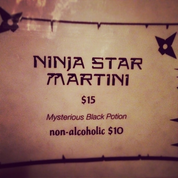 Ninja-Star-Menu-Description