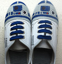 R2-D2, Spidey, TARDIS & Pikachu Custom Geek Sneakers