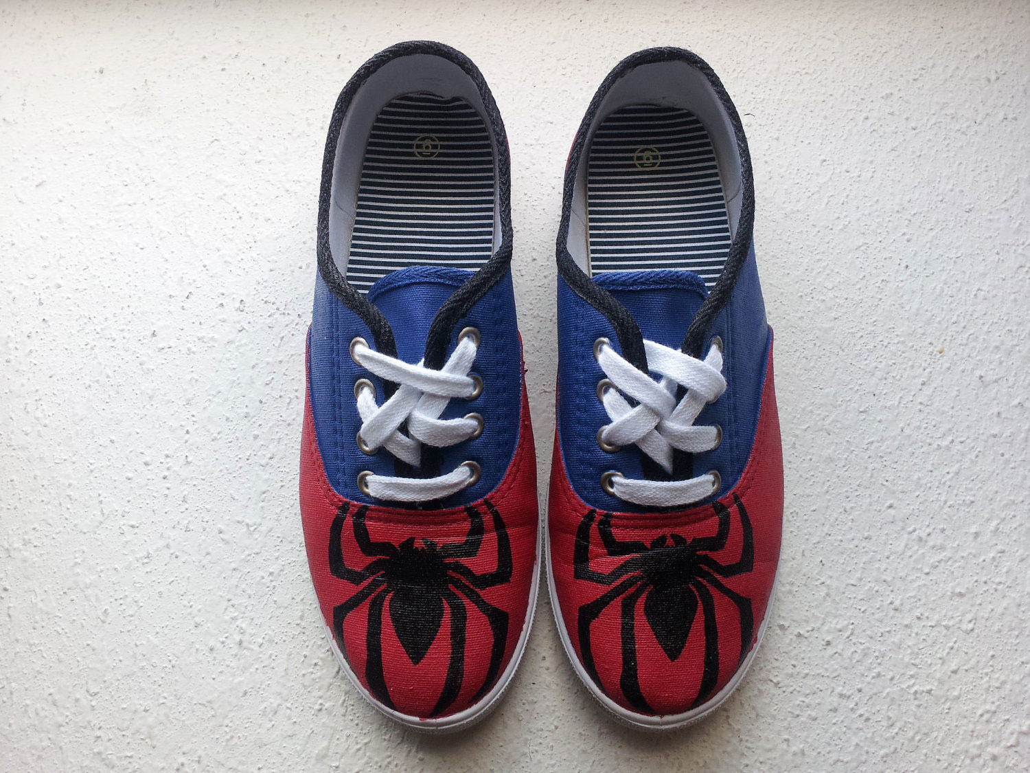 Spider-Man-Hand-Painted-Shoes