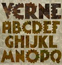 A New Steampunk Font & Texture A New Steampunk Font & Texture