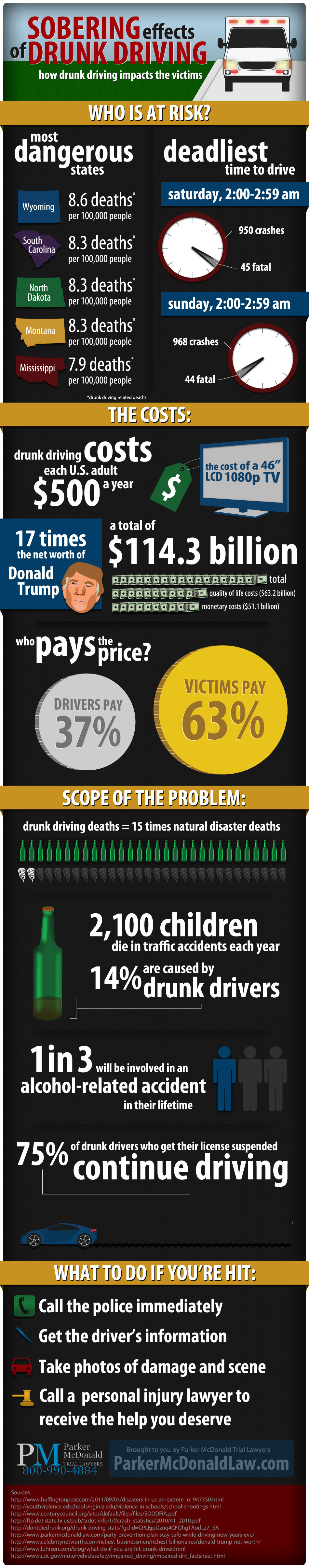 Effects of Drunk Driving Infographic