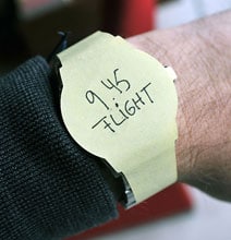 Wear Your Agenda With Wrist Watch Post-It Notes Wear Your Agenda With Wrist Watch Post-It Notes