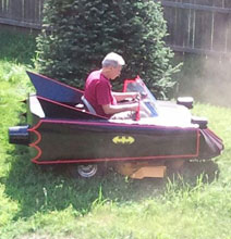 Batmobile Lawn Mower Mod: Okay, Now I’ll Learn To Cut The Grass