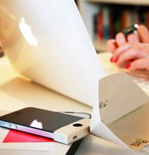 Creative iPhone Amp Made With Recycled Paper