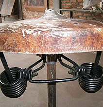 The Simple & Creative Recycled Bicycle Seat Stool The Simple & Creative Recycled Bicycle Seat Stool