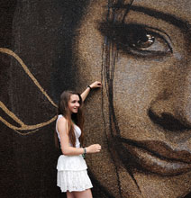 World Record Set: Mural Created With One Million Coffee Beans