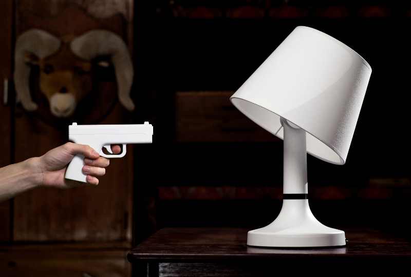 Shoot The Lights On With A Remote Control Gun Shoot The Lights On With A Remote Control Gun